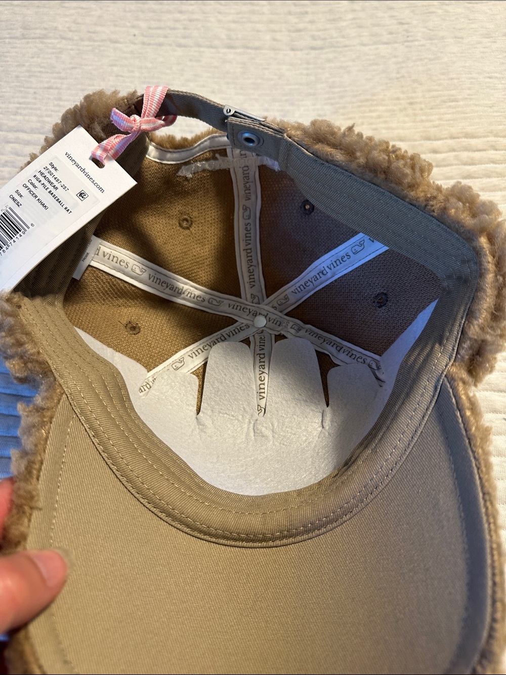 Vineyard Vines Plush Sherpa Cap in Brown - Picture 4 of 4
